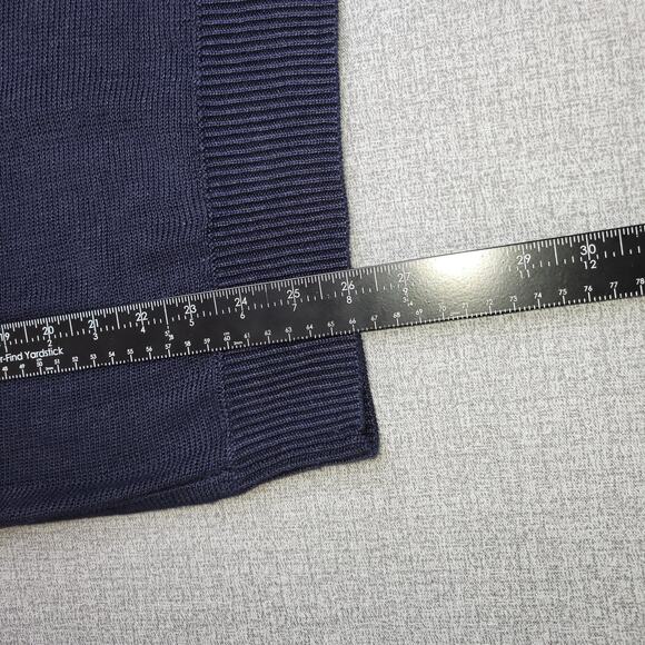 Talbots Sweater Women Small Linen Blue Lightweight Sheer Top - Picture 7 of 9